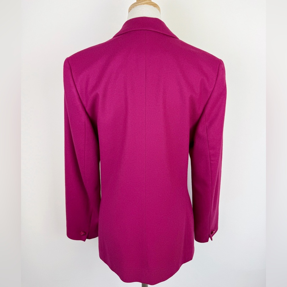 Pendleton Vintage Raspberry Pink Wool Blazer - Picture 3 of 11